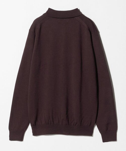 UNITED ARROWS(ユナイテッドアローズ)の「YAMAGATA ミドルゲージ ポロカーディガン(カーディガン/ボレロ・メンズ・ワイン/ネイビー・S/XL/M/L)」の9枚目の写真