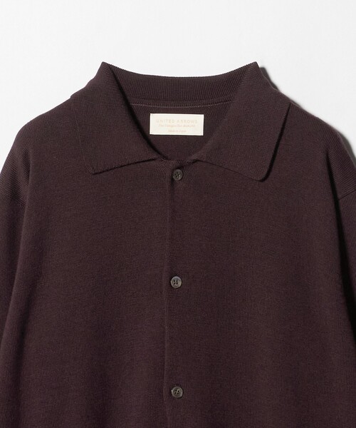UNITED ARROWS(ユナイテッドアローズ)の「YAMAGATA ミドルゲージ ポロカーディガン(カーディガン/ボレロ・メンズ・ワイン/ネイビー・S/XL/M/L)」の10枚目の写真