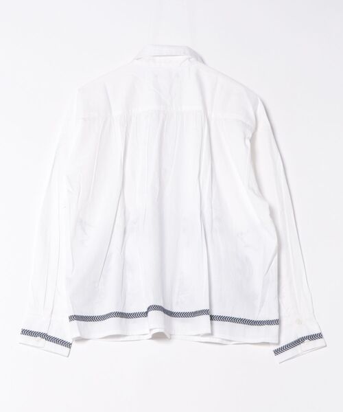 チャイハネ（チャイハネ）の「【チャイハネ】アイララ刺繍シャツ（シャツ/ブラウス・レディース・パープル/ホワイト・FREE）」の3枚目の写真