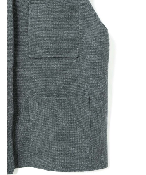 mizuiroind(ミズイロインド)の「mizuiro ind 襟付きワイドベスト(ベスト・レディース・グレー/ブラック・FREE)」の18枚目の写真