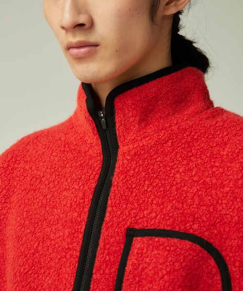 Snow Peak（スノーピーク）の「Snow Peak / Recycled Wool Boa Vest リサイクルウールボアベスト（ベスト・レディース・ダークブラウン/オレンジ・1/S/M/L/XL）」の7枚目の写真