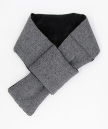 ツィード調ファブリック ショート マフラー