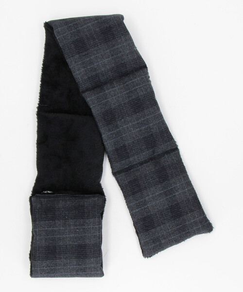 COMME CA ISM（コムサイズム）の「ツィード調ファブリック ショート マフラー（マフラー・メンズ・ダークブラウン系/ブラック系その他/グレー系その他・FREE）」の9枚目の写真
