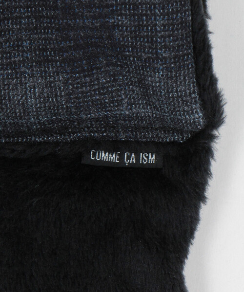 COMME CA ISM（コムサイズム）の「ツィード調ファブリック ショート マフラー（マフラー・メンズ・ダークブラウン系/ブラック系その他/グレー系その他・FREE）」の7枚目の写真