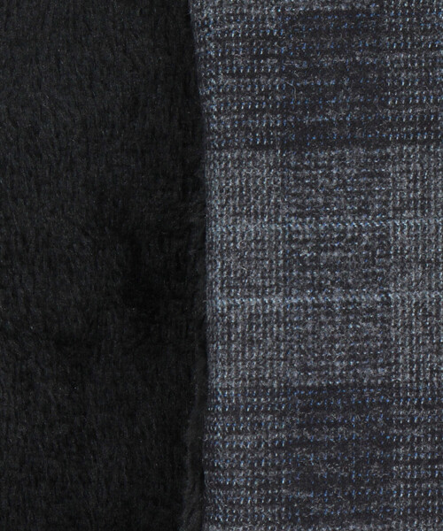 COMME CA ISM（コムサイズム）の「ツィード調ファブリック ショート マフラー（マフラー・メンズ・ダークブラウン系/ブラック系その他/グレー系その他・FREE）」の6枚目の写真