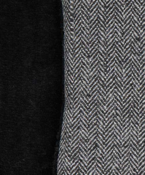 COMME CA ISM（コムサイズム）の「ツィード調ファブリック ショート マフラー（マフラー・メンズ・ダークブラウン系/ブラック系その他/グレー系その他・FREE）」の4枚目の写真