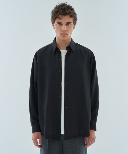 ESTNATION(エストネーション)の「ESSENCEOFLUXURY / シルクシャツ<ESSENCEOFLUXURY×KIRINTAYLORS>(シャツ/ブラウス・メンズ・ブラック・LARGE/MEDIUM)」の1枚目の写真
