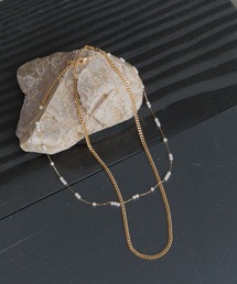 Andemiu | 【サージカル】パールチェーン2連ネックレス606793(ネックレス)