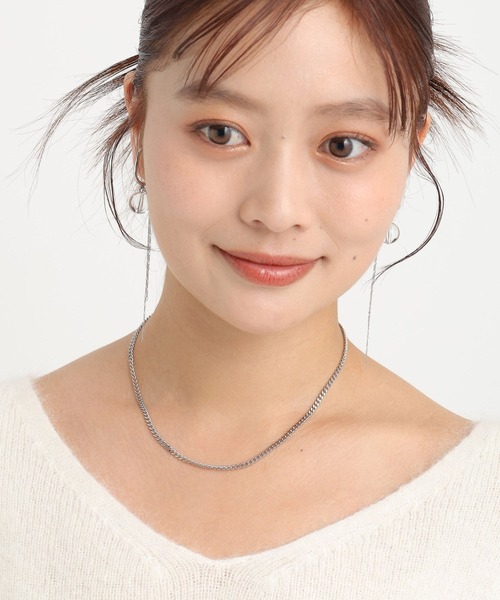 Andemiu（アンデミュウ）の「【サージカル】パールチェーン2連ネックレス606793（ネックレス・レディース・ライトグレー/ベージュ・FREE）」の5枚目の写真