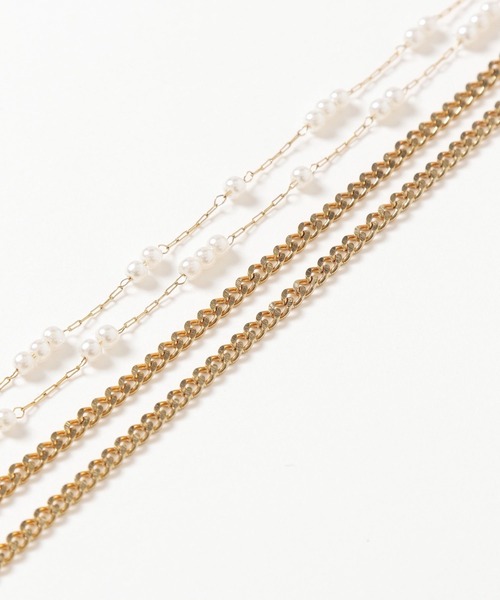 Andemiu（アンデミュウ）の「【サージカル】パールチェーン2連ネックレス606793（ネックレス・レディース・ライトグレー/ベージュ・FREE）」の11枚目の写真