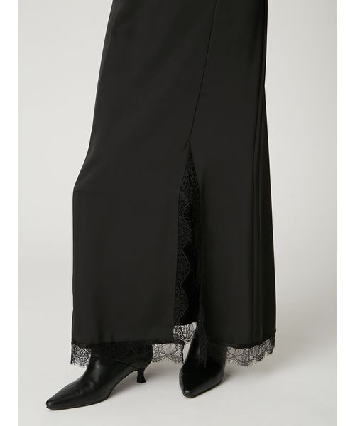 FRAY I.D（フレイアイディー）の「レーストリムキャミワンピース（ワンピース・レディース・ドット/ライム/ブラック/その他・0/1）」の11枚目の写真