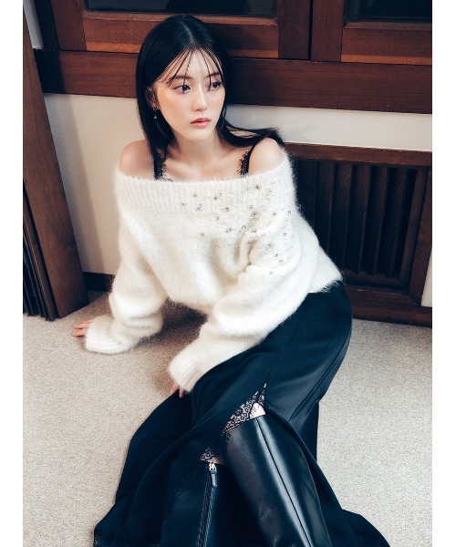 セール】レーストリムキャミワンピース（ワンピース）｜FRAY I.D