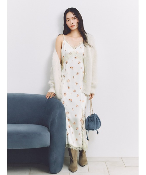 セール】レーストリムキャミワンピース（ワンピース）｜FRAY I.D