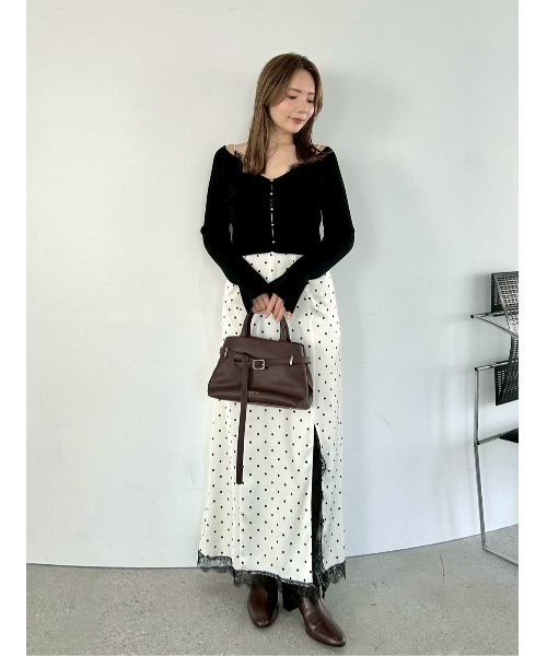 セール】レーストリムキャミワンピース（ワンピース）｜FRAY I.D