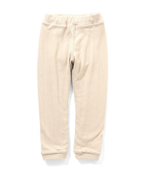 Seraph（セラフ）の「【ジュニア対応】あったか２重レギンス（レギンス/スパッツ・キッズ・ミント/アイボリー/ブラック/ピンク・130/110/120/140/100/90/80）」の2枚目の写真