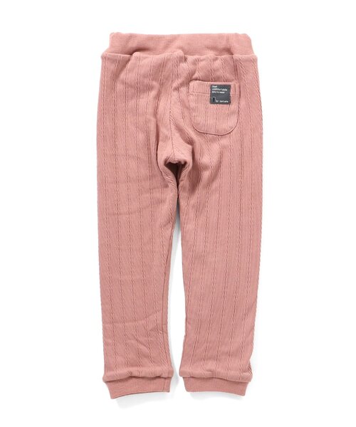 Seraph（セラフ）の「【ジュニア対応】あったか２重レギンス（レギンス/スパッツ・キッズ・ミント/アイボリー/ブラック/ピンク・130/110/120/140/100/90/80）」の5枚目の写真