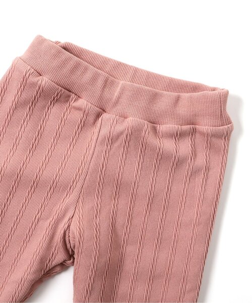 Seraph（セラフ）の「【ジュニア対応】あったか２重レギンス（レギンス/スパッツ・キッズ・ミント/アイボリー/ブラック/ピンク・130/110/120/140/100/90/80）」の6枚目の写真