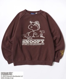 PEANUTS SNOOPY(ピーナッツ スヌーピー)キャラクター プリント スウェットトレーナー メンズ レディース ユニセックス