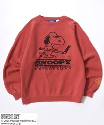 PEANUTS SNOOPY（ピーナッツ スヌーピー）キャラクター プリント スウェットトレーナー メンズ レディース ユニセックス