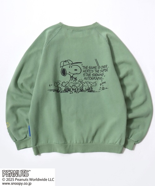 PEANUTS(ピーナッツ)の「PEANUTS SNOOPY(ピーナッツ スヌーピー)キャラクター プリント スウェットトレーナー メンズ レディース ユニセックス(スウェット・メンズ・グリーン/レッド/ブラック/ブラウン・L/XL/M)」の16枚目の写真