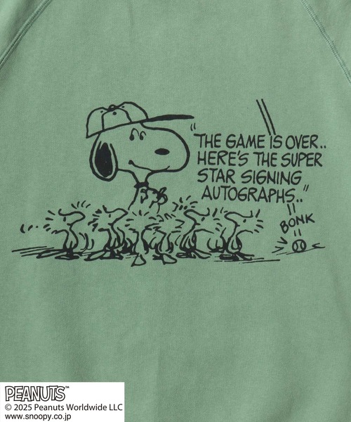 PEANUTS(ピーナッツ)の「PEANUTS SNOOPY(ピーナッツ スヌーピー)キャラクター プリント スウェットトレーナー メンズ レディース ユニセックス(スウェット・メンズ・グリーン/レッド/ブラック/ブラウン・L/XL/M)」の18枚目の写真