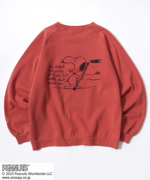 PEANUTS(ピーナッツ)の「PEANUTS SNOOPY(ピーナッツ スヌーピー)キャラクター プリント スウェットトレーナー メンズ レディース ユニセックス(スウェット・メンズ・グリーン/レッド/ブラック/ブラウン・L/XL/M)」の21枚目の写真