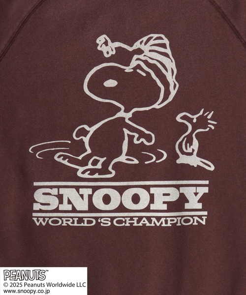 PEANUTS(ピーナッツ)の「PEANUTS SNOOPY(ピーナッツ スヌーピー)キャラクター プリント スウェットトレーナー メンズ レディース ユニセックス(スウェット・メンズ・グリーン/レッド/ブラック/ブラウン・L/XL/M)」の12枚目の写真