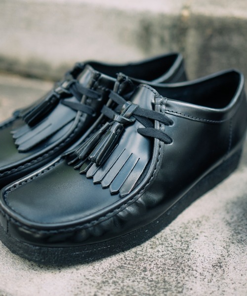 Clarks(クラークス)の「WALLABEE 26183780(モカシン/デッキシューズ・メンズ・ブラック・10/11/9h/9/8h/8/7h/7/6h/6)」の4枚目の写真