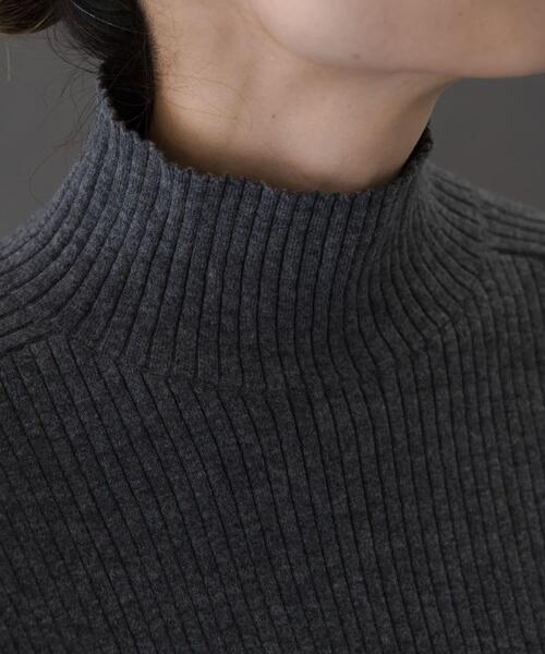 FORK&SPOON(フォークアンドスプーン)の「FORK&SPOON ワイドリブハイネックニット(ニット/セーター・レディース・ブラック/グレー系その他/ブルー/オフホワイト・1)」の22枚目の写真
