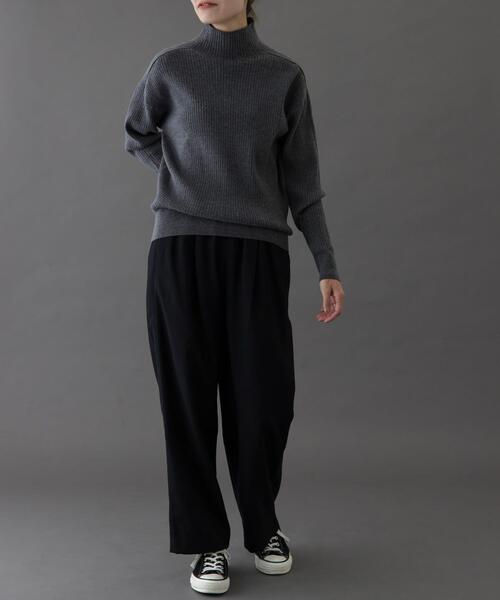 FORK&SPOON(フォークアンドスプーン)の「FORK&SPOON ワイドリブハイネックニット(ニット/セーター・レディース・ブラック/グレー系その他/ブルー/オフホワイト・1)」の21枚目の写真