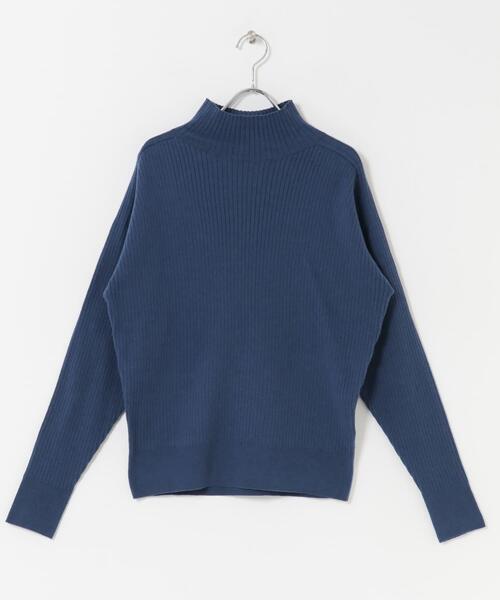 FORK&SPOON(フォークアンドスプーン)の「FORK&SPOON ワイドリブハイネックニット(ニット/セーター・レディース・ブラック/グレー系その他/ブルー/オフホワイト・1)」の10枚目の写真