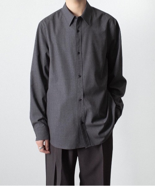 ATTACHMENT(アタッチメント)の「WO/TA ストレッチトロ L/S SHIRT / WO/TA STRETCH TRO L/S SHIRT(シャツ/ブラウス・メンズ・ダークグレー/ブラック/グレー・3/2/1)」の14枚目の写真