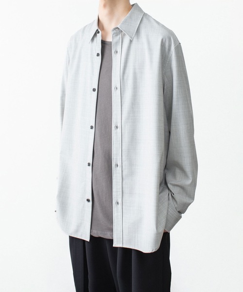 ATTACHMENT(アタッチメント)の「WO/TA ストレッチトロ L/S SHIRT / WO/TA STRETCH TRO L/S SHIRT(シャツ/ブラウス・メンズ・ダークグレー/ブラック/グレー・3/2/1)」の4枚目の写真