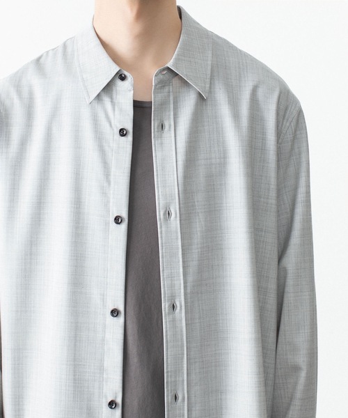 ATTACHMENT(アタッチメント)の「WO/TA ストレッチトロ L/S SHIRT / WO/TA STRETCH TRO L/S SHIRT(シャツ/ブラウス・メンズ・ダークグレー/ブラック/グレー・3/2/1)」の8枚目の写真