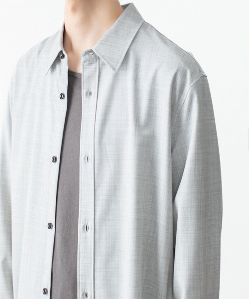 ATTACHMENT(アタッチメント)の「WO/TA ストレッチトロ L/S SHIRT / WO/TA STRETCH TRO L/S SHIRT(シャツ/ブラウス・メンズ・ダークグレー/ブラック/グレー・3/2/1)」の9枚目の写真
