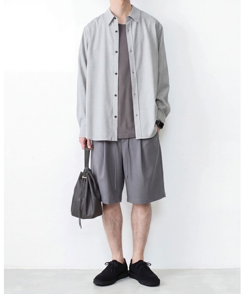 ATTACHMENT(アタッチメント)の「WO/TA ストレッチトロ L/S SHIRT / WO/TA STRETCH TRO L/S SHIRT(シャツ/ブラウス・メンズ・ダークグレー/ブラック/グレー・3/2/1)」の22枚目の写真