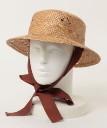 DOUX ARCHIVES（ドゥアルシーヴ）の「雑材ﾘリボン付きハット（ハット）」