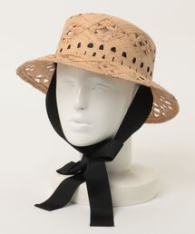 DOUX ARCHIVES（ドゥアルシーヴ）の「雑材ﾘリボン付きハット（ハット）」