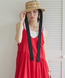 DOUX ARCHIVES（ドゥアルシーヴ）の「雑材ﾘリボン付きハット（ハット）」