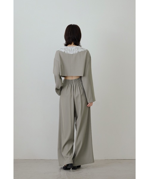 【期間限定セール】フラメンコ衣装セパレートドレス ★ブラウスはオマケ niana（ニアナ）の「ビッグカラーセットアップ 2点セット ジャケット