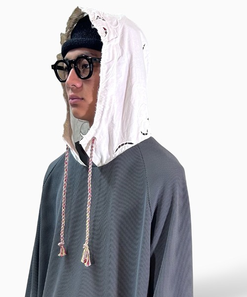 masterkey（マスターキー）の「mpa3997-MONSTER-HOODIE カットソー パーカー(MK26S-C-19)（パーカー・メンズ・グレー/ブラック/サンドグレー・2/1）」の9枚目の写真