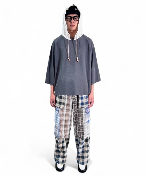 masterkey（マスターキー）の「mpa3997-MONSTER-HOODIE カットソー パーカー(MK26S-C-19)（パーカー・メンズ・グレー/ブラック/サンドグレー・2/1）」の10枚目の写真