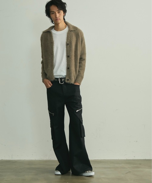 BLANK HOTEL（ブランクホテル）の「Side Zip Flare Cargo Pants / サイドジップフレアカーゴパンツ（カーゴパンツ・メンズ・ブラック・S/M/L）」の22枚目の写真
