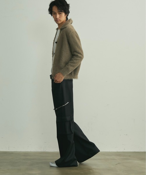 BLANK HOTEL（ブランクホテル）の「Side Zip Flare Cargo Pants / サイドジップフレアカーゴパンツ（カーゴパンツ・メンズ・ブラック・S/M/L）」の21枚目の写真
