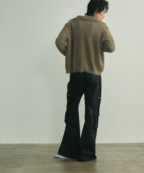 BLANK HOTEL（ブランクホテル）の「Side Zip Flare Cargo Pants / サイドジップフレアカーゴパンツ（カーゴパンツ・メンズ・ブラック・S/M/L）」の20枚目の写真