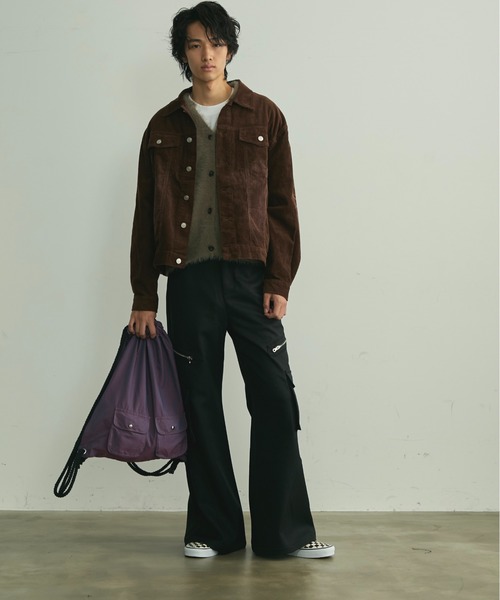 BLANK HOTEL（ブランクホテル）の「Side Zip Flare Cargo Pants / サイドジップフレアカーゴパンツ（カーゴパンツ・メンズ・ブラック・S/M/L）」の17枚目の写真