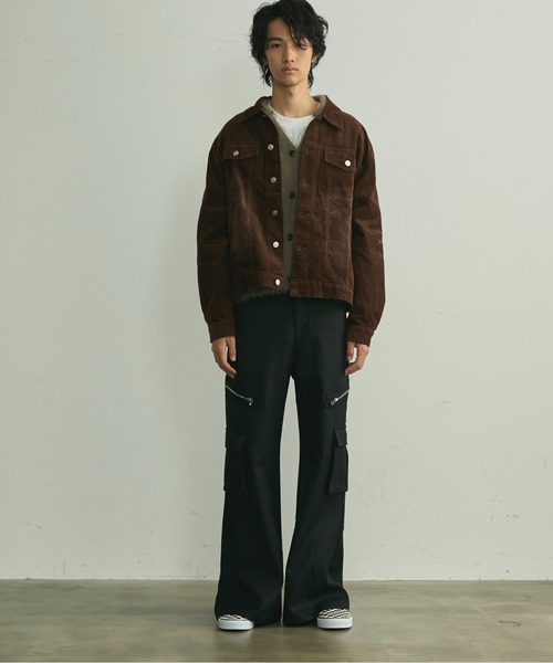 BLANK HOTEL（ブランクホテル）の「Side Zip Flare Cargo Pants / サイドジップフレアカーゴパンツ（カーゴパンツ・メンズ・ブラック・S/M/L）」の16枚目の写真