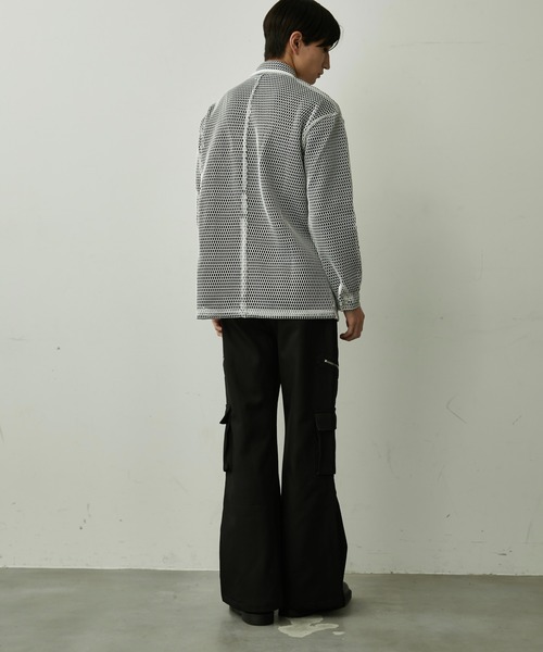 BLANK HOTEL（ブランクホテル）の「Side Zip Flare Cargo Pants / サイドジップフレアカーゴパンツ（カーゴパンツ・メンズ・ブラック・S/M/L）」の14枚目の写真