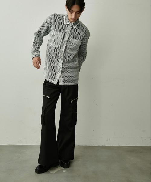 BLANK HOTEL（ブランクホテル）の「Side Zip Flare Cargo Pants / サイドジップフレアカーゴパンツ（カーゴパンツ・メンズ・ブラック・S/M/L）」の11枚目の写真