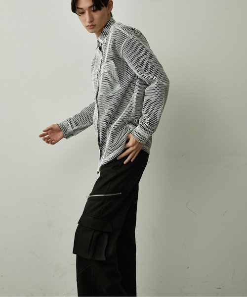 BLANK HOTEL（ブランクホテル）の「Side Zip Flare Cargo Pants / サイドジップフレアカーゴパンツ（カーゴパンツ・メンズ・ブラック・S/M/L）」の12枚目の写真